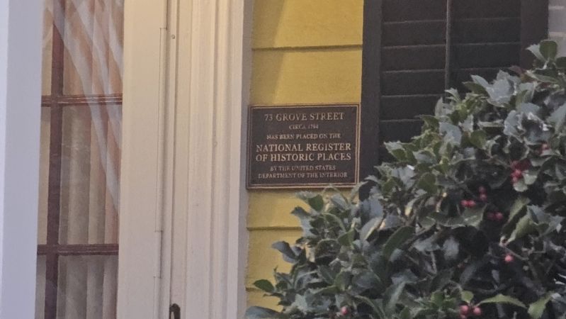 73 Grove Street Marker. Click for full size. 73 Grove Street Marker image. Click for full size.