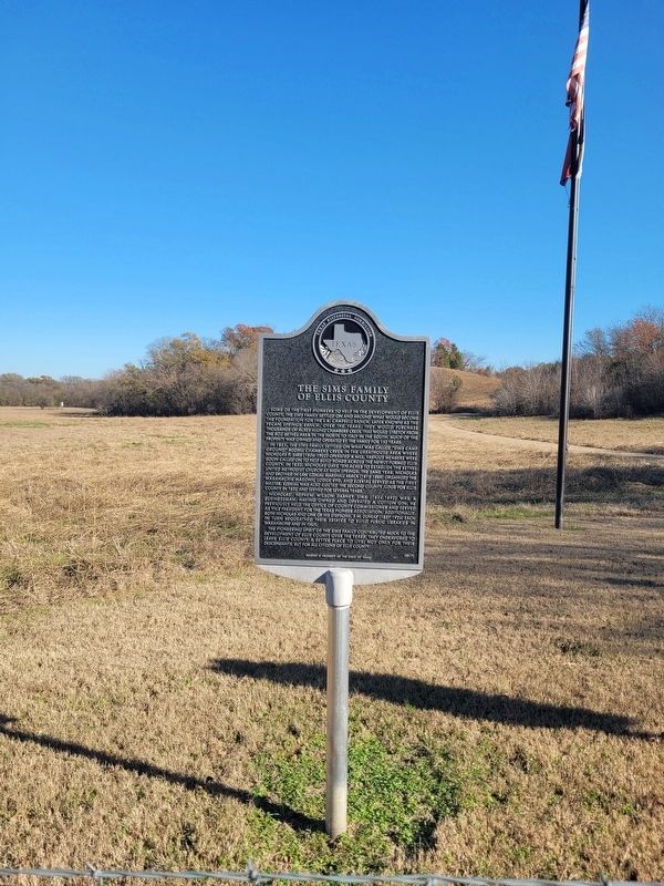 The Sims Family of Ellis County Marker. Click for full size. The Sims Family of Ellis County Marker image. Click for full size.