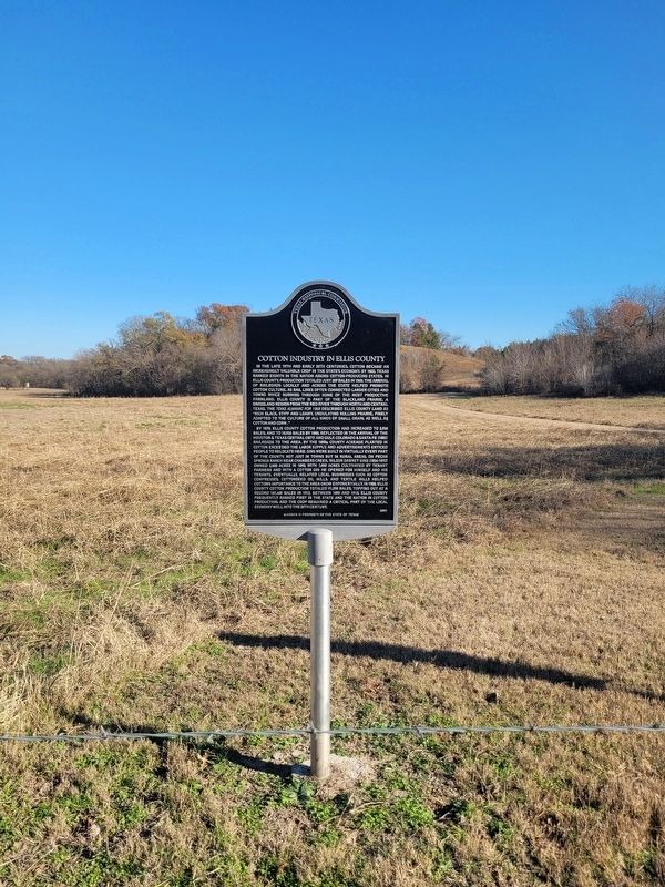 Cotton Industry in Ellis County Marker image. Click for full size.
