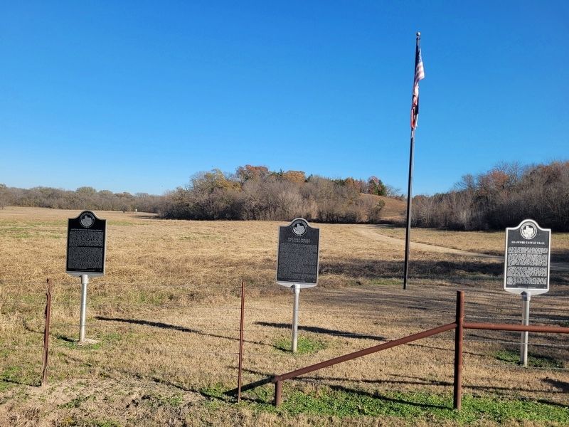 Cotton Industry in Ellis County Marker (left side marker) image. Click for full size.