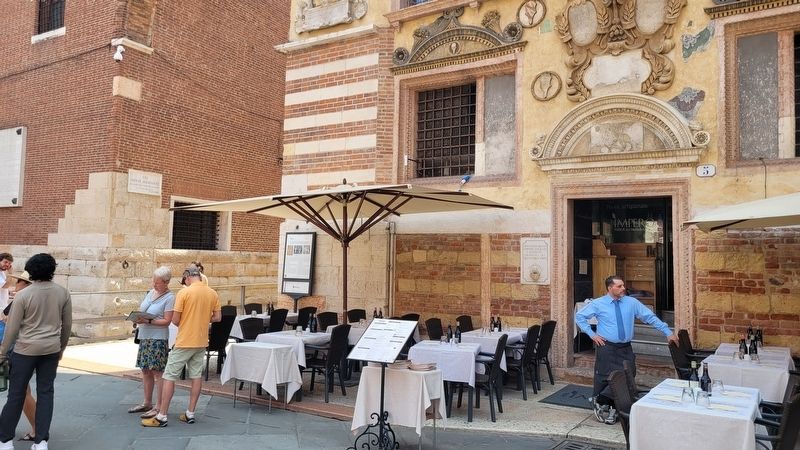 Dante Alighieri a Verona: il <i>Paradiso</i> dedicato a Cangrande della Scala Marker. Click for full size. Dante Alighieri a Verona: il <i>Paradiso</i> dedicato a Cangrande della Scala Marker image. Click for full size.