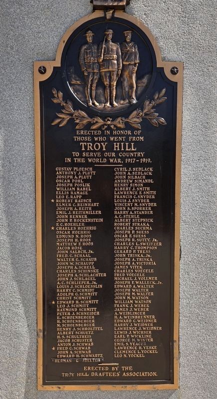 Troy Hill World War Memorial image. Click for full size.