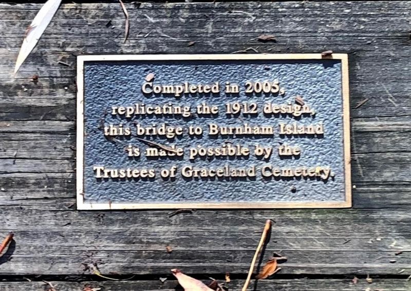 Burnham Island Bridge Marker. Click for full size. Burnham Island Bridge Marker image. Click for full size.