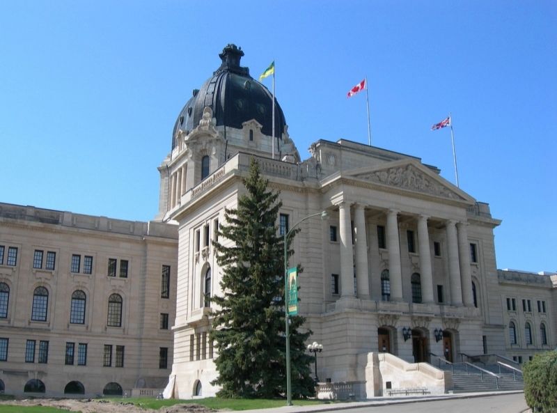 Saskatchewan Legislative Building Marker. Click for full size. Saskatchewan Legislative Building Marker image. Click for full size.