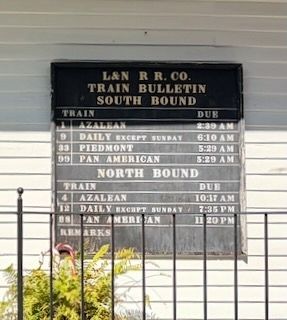 Old L&N Train Schedule. Click for full size. Old L&N Train Schedule image. Click for full size.