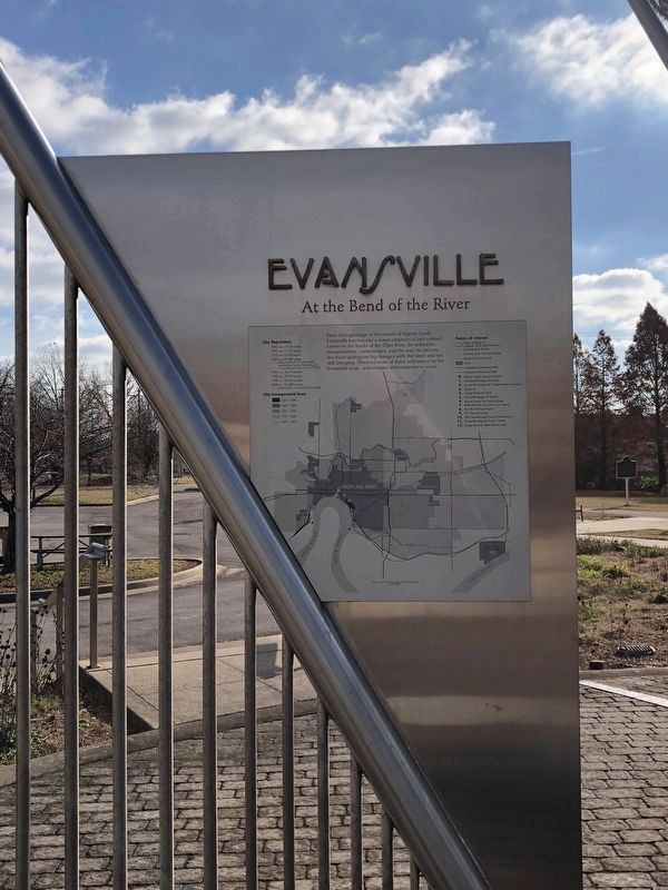 Evansville side of marker. Click for full size. Evansville side of marker image. Click for full size.