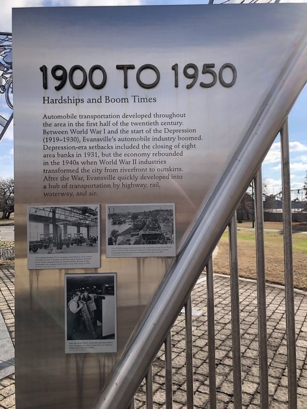 1900 to 1950 side of marker. Click for full size. 1900 to 1950 side of marker image. Click for full size.