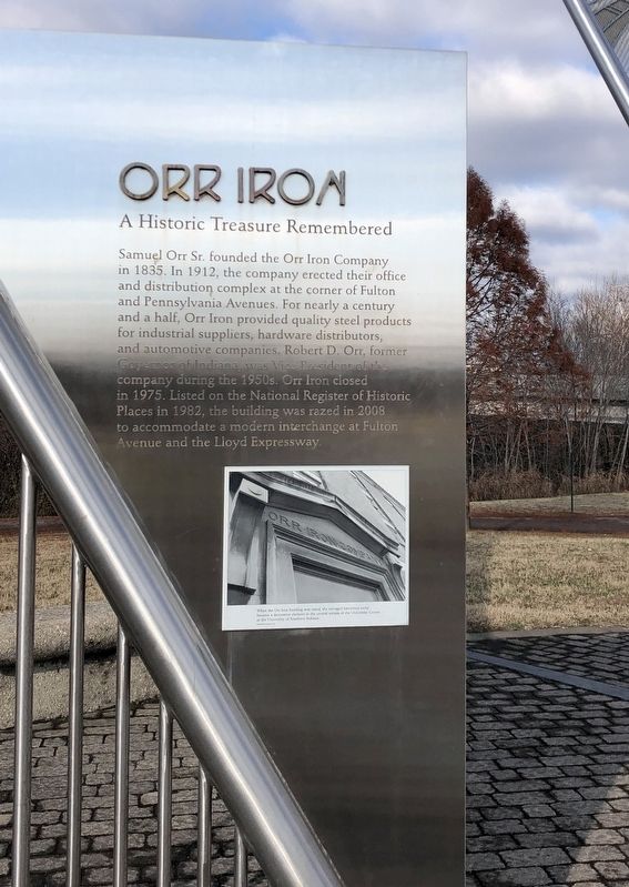 Orr Iron side of marker. Click for full size. Orr Iron side of marker image. Click for full size.