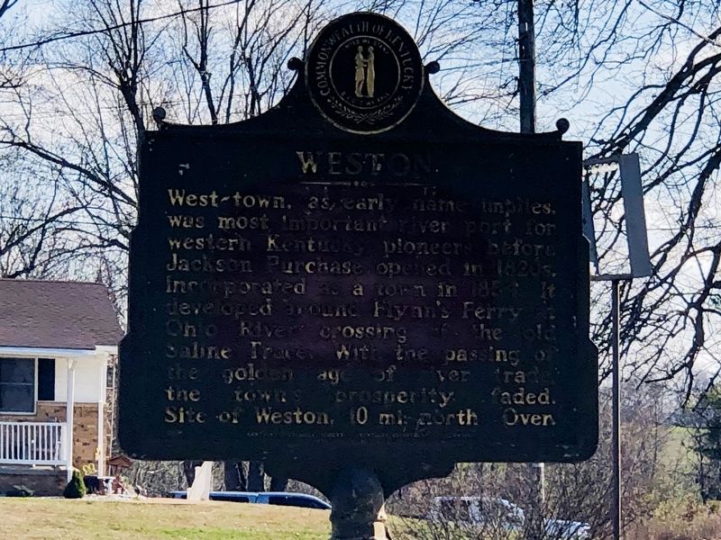 Weston side of marker. Click for full size. Weston side of marker image. Click for full size.