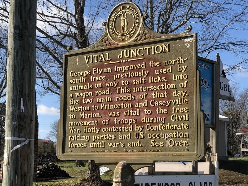 Vital Junction side of marker. Click for full size. Vital Junction side of marker image. Click for full size.