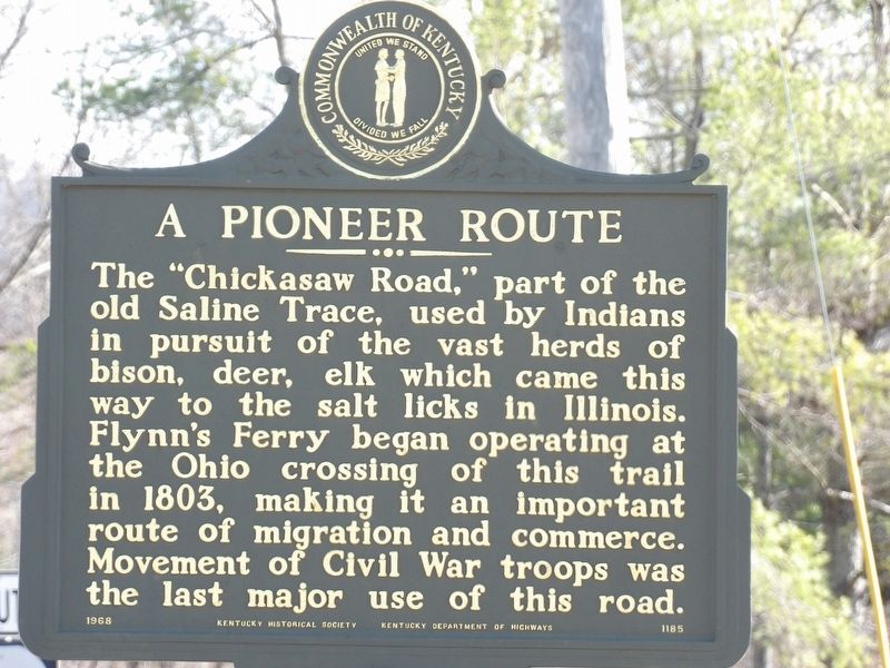 A Pioneer Route Marker. Click for full size. A Pioneer Route Marker image. Click for full size.