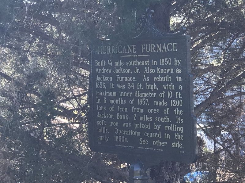Hurricane Furnace side of marker image. Click for full size.