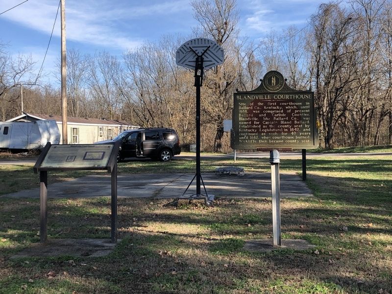 Blandville Courthouse Marker. Click for full size. Blandville Courthouse Marker image. Click for full size.