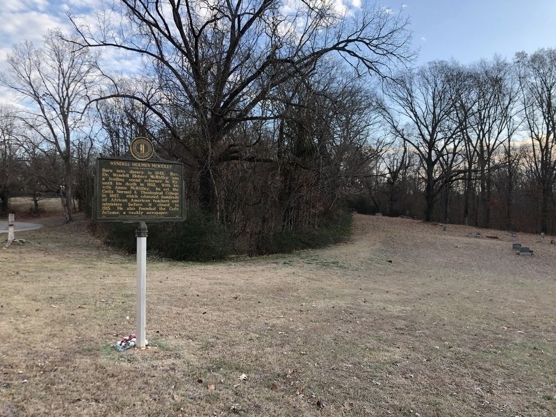 Wendell Holmes McRidley Marker image. Click for full size.
