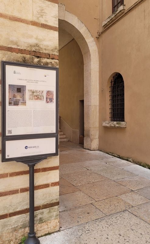 Church of Santa Maria Antica (12th century) and Marker. Click for full size. Church of Santa Maria Antica (12th century) and Marker image. Click for full size.