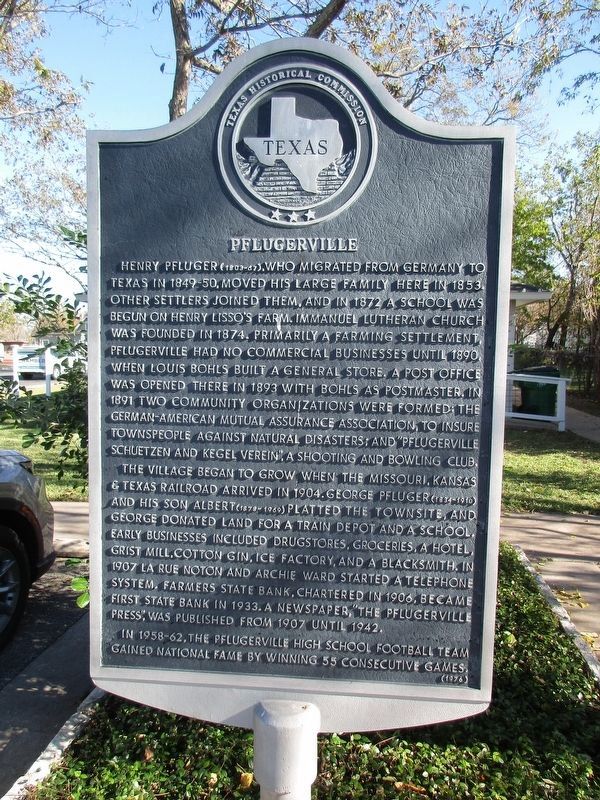 Pflugerville Marker image. Click for full size.