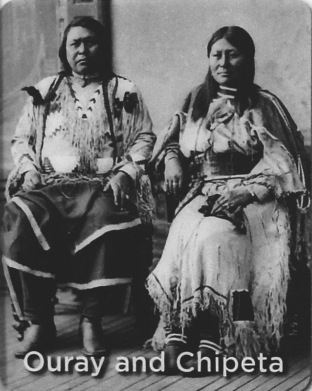 Marker detail: Ouray and Chipeta. Click for full size. Marker detail: Ouray and Chipeta image. Click for full size.