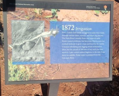 1872 Irrigation Marker. Click for full size. 1872 Irrigation Marker image. Click for full size.