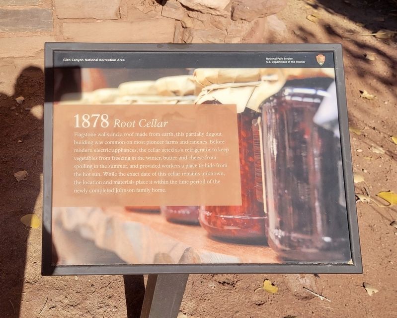 1878 Root Cellar Marker. Click for full size. 1878 Root Cellar Marker image. Click for full size.
