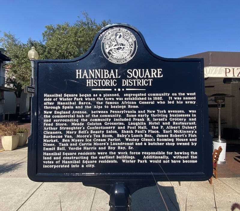 Hannibal Square Historic District Marker image. Click for full size.