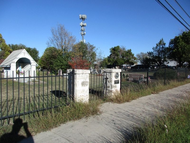 Santa Maria Cemetery and marker. Click for full size. Santa Maria Cemetery and marker image. Click for full size.