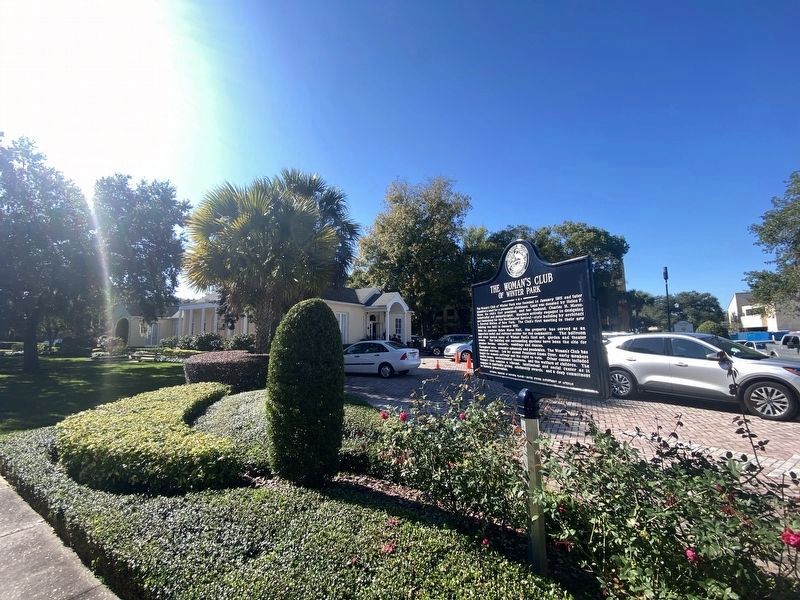 The Woman�s Club of Winter Park Marker image. Click for full size.