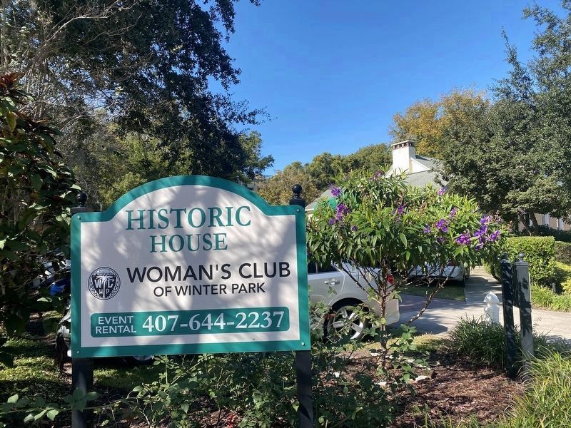 The Woman�s Club of Winter Park Signage image. Click for full size.