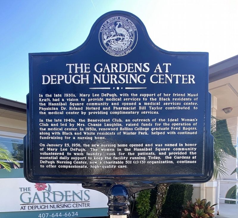 The Hardens At Depugh Nursing Center Marker image. Click for full size.