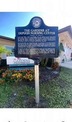 The Gardens At Depugh Nursing Center Marker image. Click for full size.