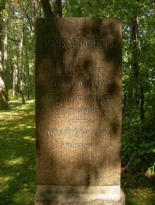 Boundary Line Marker<br> Massachusetts. Click for full size. Boundary Line Marker<br> Massachusetts image. Click for full size.