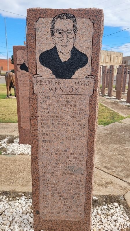 Pearlene (Davis) Weston / Myrtle Lee Hill Summers Marker. Click for full size. Pearlene (Davis) Weston / Myrtle Lee Hill Summers Marker image. Click for full size.