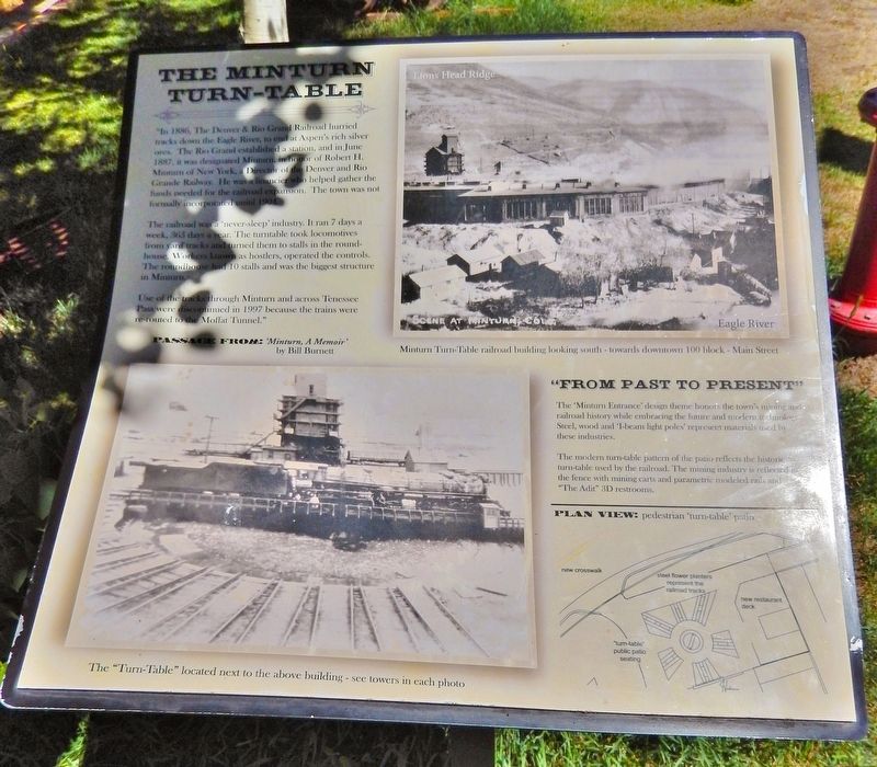The Minturn Turn-Table Marker. Click for full size. The Minturn Turn-Table Marker image. Click for full size.