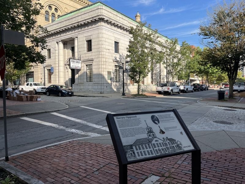 Slavery Opposed Marker. Click for full size. Slavery Opposed Marker image. Click for full size.