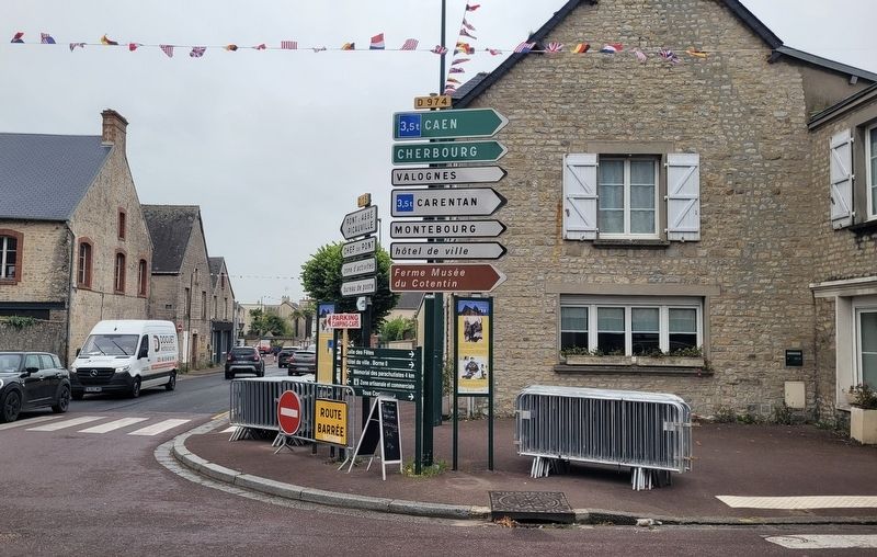 The view of the marker along the street (left side) image. Click for full size.