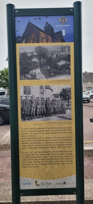 Night of the 5th to the 6 June 1944 - 11 p.m. Marker - Reverse Side. Click for full size. Night of the 5th to the 6 June 1944 - 11 p.m. Marker - Reverse Side image. Click for full size.