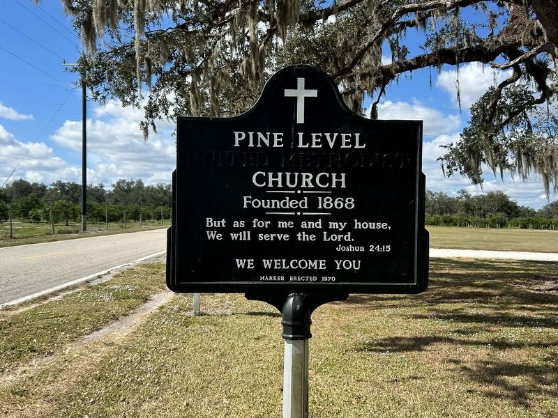Pine Level United Methodist Church Marker image. Click for full size.