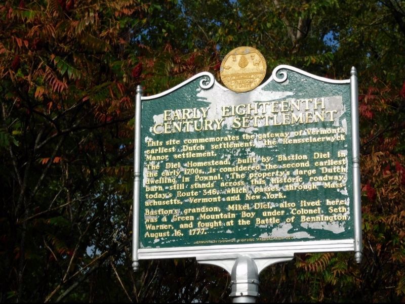 Early Eighteenth Century Settlement Marker. Click for full size. Early Eighteenth Century Settlement Marker image. Click for full size.