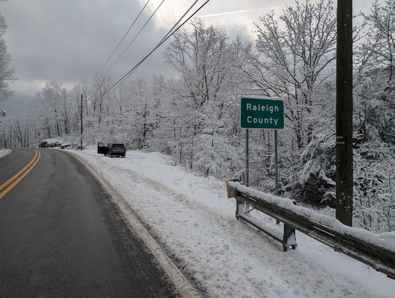 Raleigh County / Fayette County Marker. Click for full size. Raleigh County / Fayette County Marker image. Click for full size.