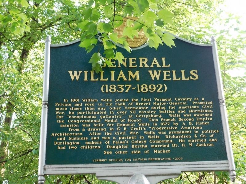 General William Wells / Dr. H. Nelson Jackson Marker image. Click for full size.