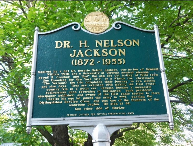 General William Wells / Dr. H. Nelson Jackson Marker image. Click for full size.