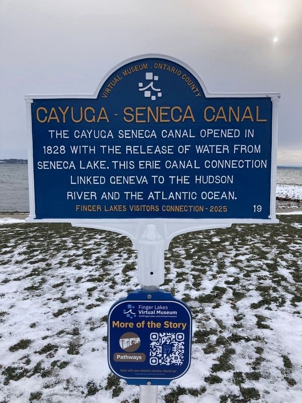 Cayuga - Seneca Canal Marker. Click for full size. Cayuga - Seneca Canal Marker image. Click for full size.