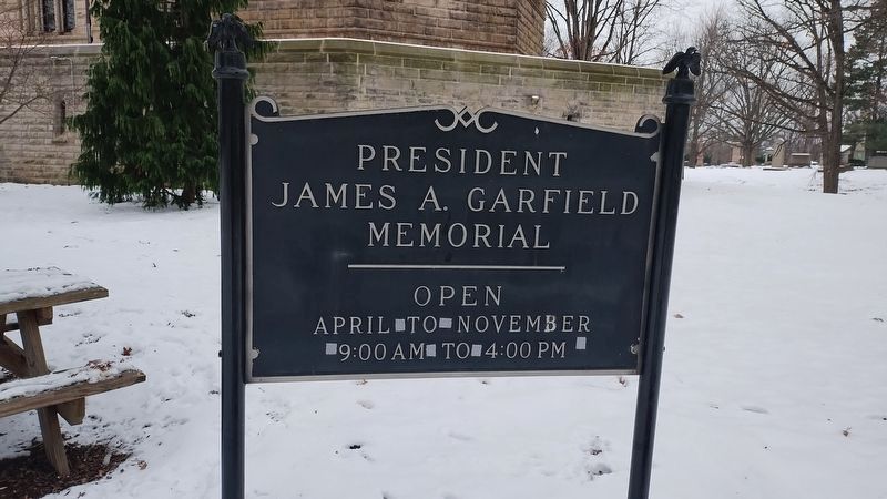 Burial Place of James A. Garfield Marker image. Click for full size.