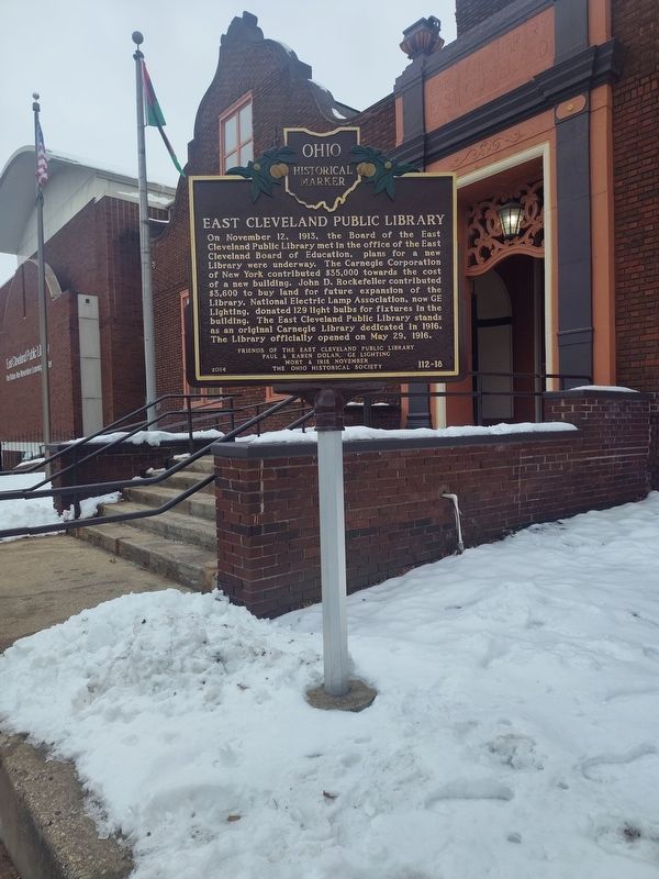 East Cleveland Public Library Marker image. Click for full size.