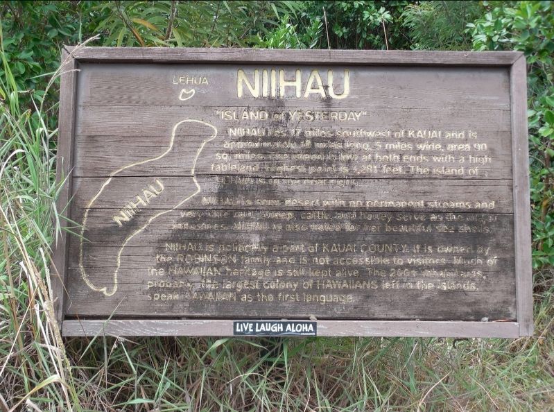 Niihau Marker image. Click for full size.