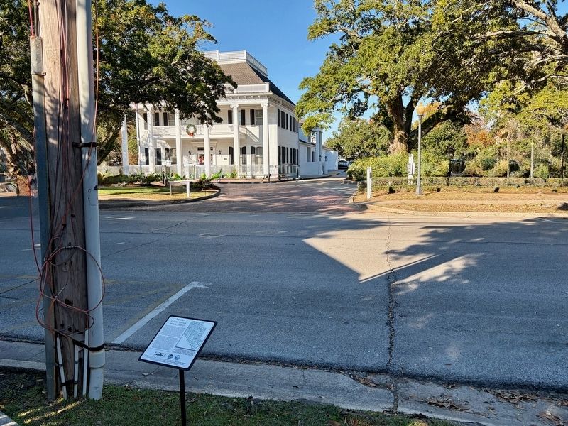 The Old Ocean Springs Historic District Marker. Click for full size. The Old Ocean Springs Historic District Marker image. Click for full size.