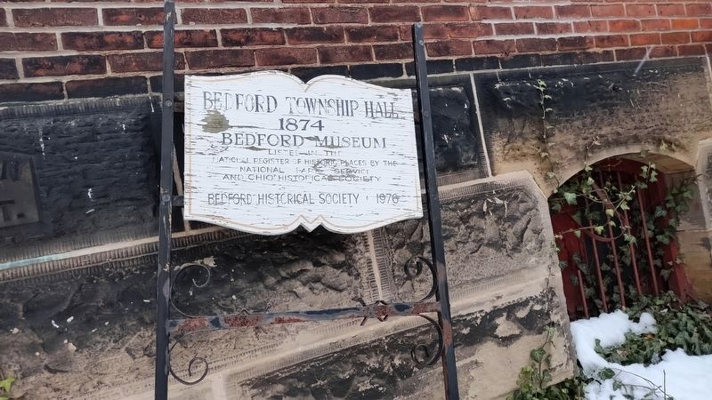Bedford Township Hall signage. Click for full size. Bedford Township Hall signage image. Click for full size.