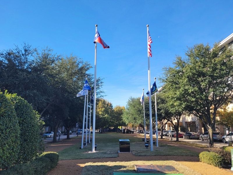 The view of the marker in the park area. Click for full size. The view of the marker in the park area image. Click for full size.