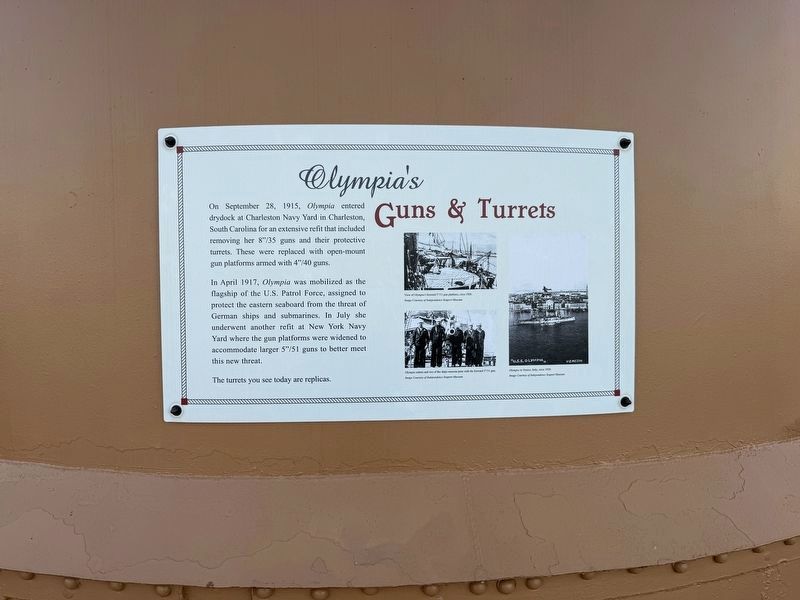 Olympia's Guns & Turrets Marker image. Click for full size.