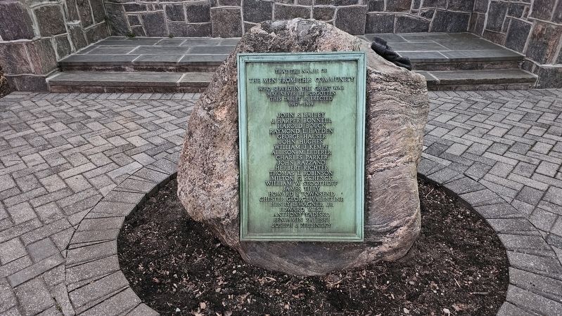 East Williston World War I Memorial Marker. Click for full size. East Williston World War I Memorial Marker image. Click for full size.