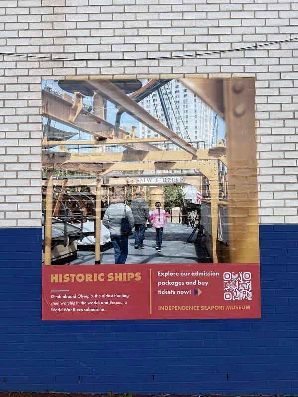 Signage by Independence Seaport Museum image. Click for full size.